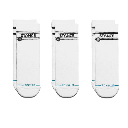 スタンス STANCE BASIC QUARTER SOCKS ３ PACK WHITE メンズ ソックス 3Pセット A356A24BAS#WHT