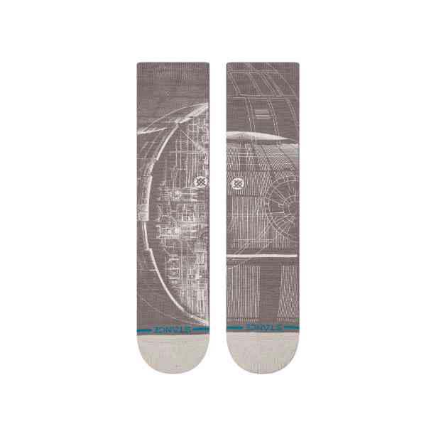 スタンス STANCE DEATH STAR SW CREW GREY メンズ ソックス STAR WARS スター・ウォーズ A555A25DEA#GRY