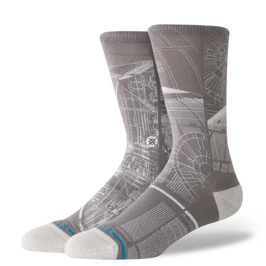 スタンス STANCE DEATH STAR SW CREW GREY メンズ ソックス STAR WARS スター・ウォーズ A555A25DEA#GRY