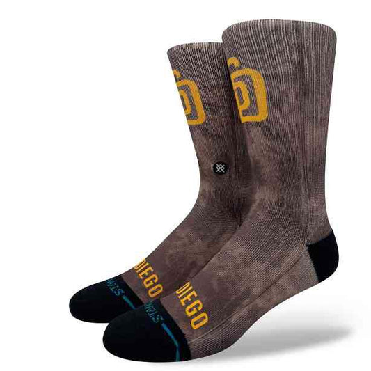 スタンス STANCE PADRES DYE BROWN メンズ ソックス サンディエゴ・パドレス A556A25PAD#BRN