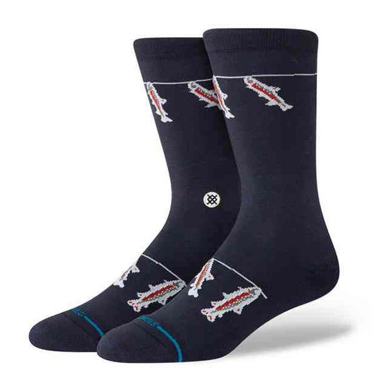 スタンス STANCE GONE FISHIN CREW NAVY メンズ ソックス A556D25GON#NVY