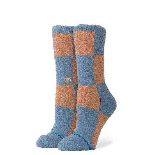 スタンス STANCE PATCHWORK COZY CREW SEABLUE レディース ソックス W534D25PAT#SBL
