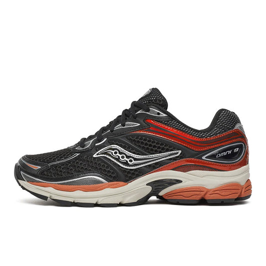 サッカニー プログリッド オムニ 9 オージー クローム Saucony PROGRID OMNI 9 OG CHROME ブラック／ラスト メンズ スニーカー S101245-1030