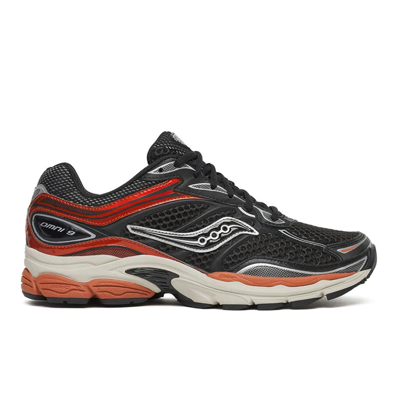 サッカニー プログリッド オムニ 9 オージー クローム Saucony PROGRID OMNI 9 OG CHROME ブラック／ラスト メンズ スニーカー S101245-1030