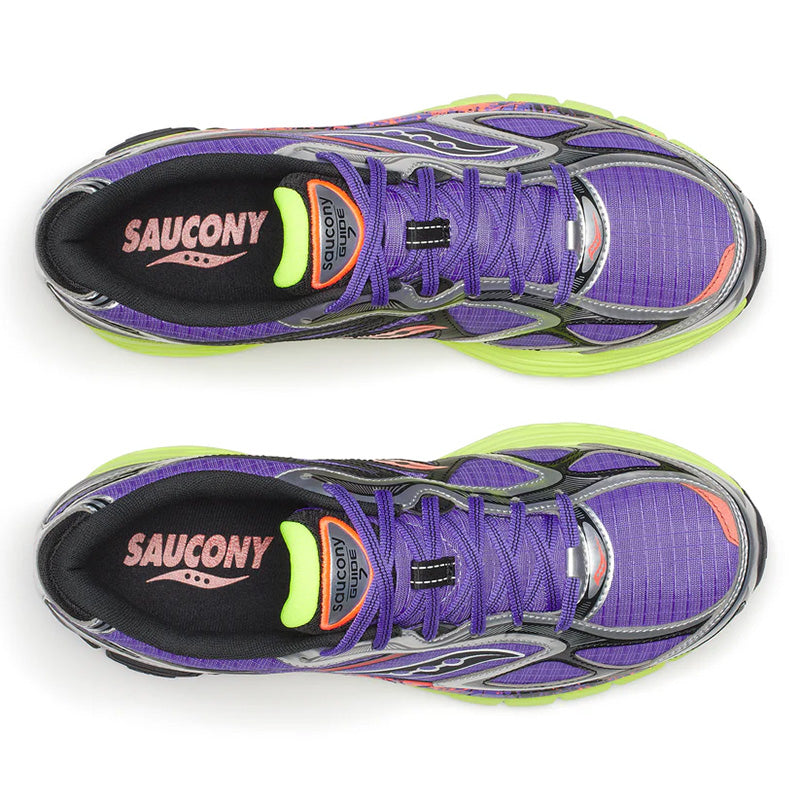 サッカニー プログリッドガイド7 Saucony PROGRID GUIDE 7 パープル／シトロン メンズ スニーカー S70995-2