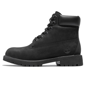 Timberland ジュニア 6インチ プレミアム ウォータープルーフ ブーツ ブラック ヌバック TB012907001