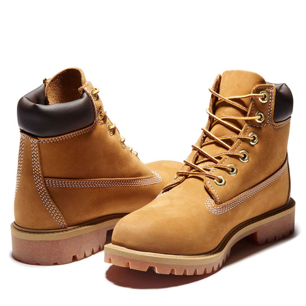 ティンバーランド ジュニア 6インチ プレミアム ウォータープルーフ ブーツ Timberland ウィート ヌバック キッズ  レディース ブーツ 防水 TB012909713