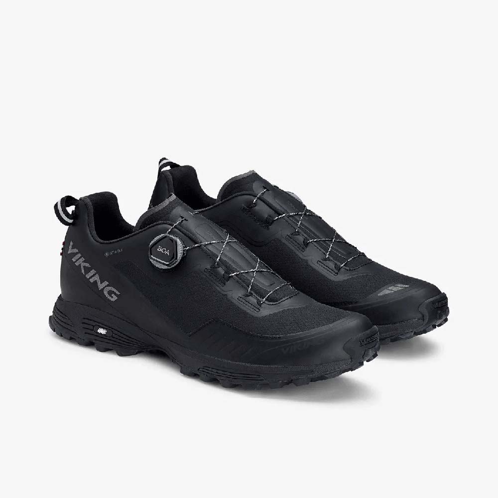 ヴィーキング アナコンダ ライト 5 ロー ゴアテックス ボア VIKING Anaconda Light 5 Low GTX BOA Black メンズ レディース 登山 GORE-TEX 透湿 防水シューズ VF-51200-2