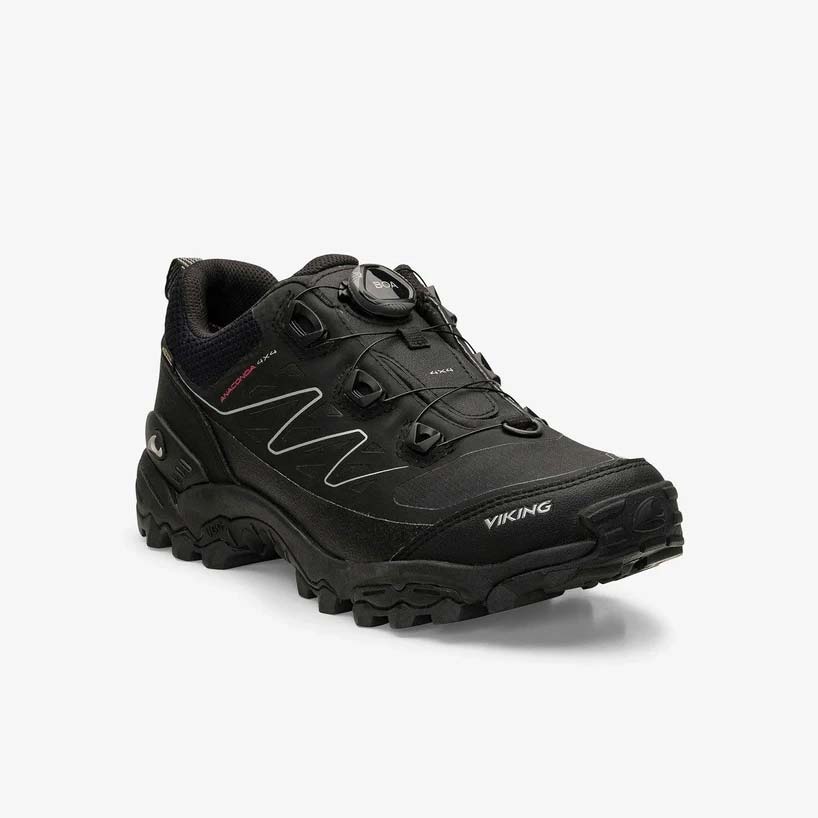 ヴィーキング アナコンダ フォーバイフォー ロー ゴアテックス ボア VIKING Anaconda 4x4 Low GTX BOA BLACK/ORAN レディース 登山 GORE-TEX 透湿 防水シューズ VF-55200-231