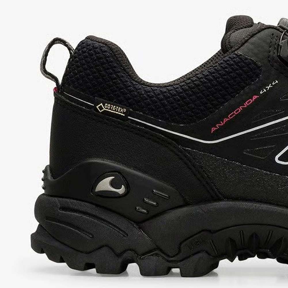 ヴィーキング アナコンダ フォーバイフォー ロー ゴアテックス ボア VIKING Anaconda 4x4 Low GTX BOA BLACK/ORAN レディース 登山 GORE-TEX 透湿 防水シューズ VF-55200-231