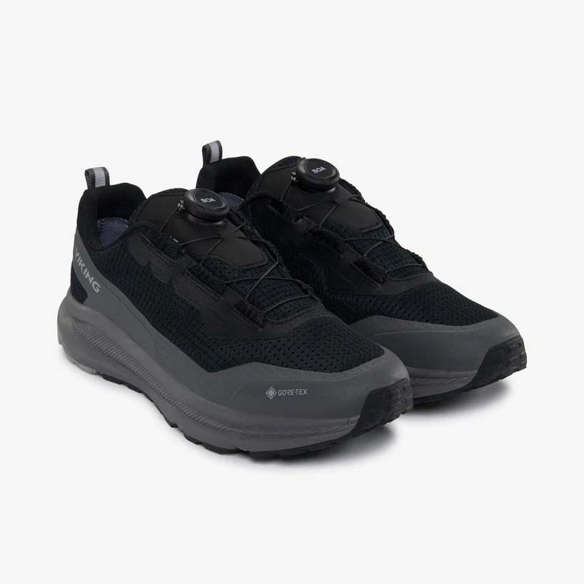 ヴィーキング モーション ロー ゴアテックス ボア VIKING Motion Low GTX BOA BLACK/CHAR メンズ 登山 GORE-TEX 透湿 防水シューズ VF-55650-277