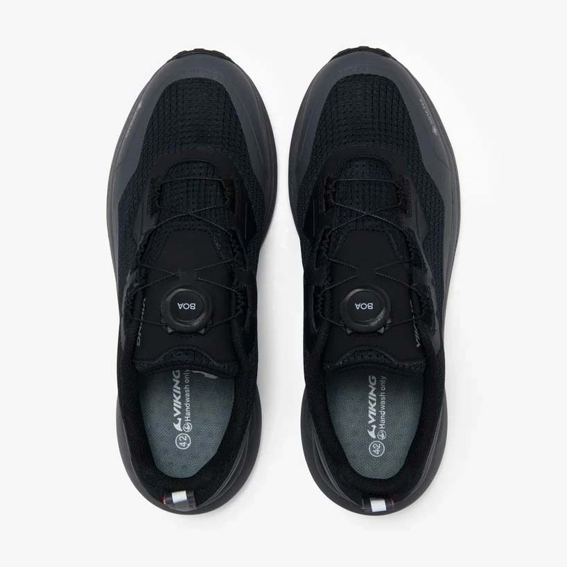 ヴィーキング モーション ロー ゴアテックス ボア VIKING Motion Low GTX BOA BLACK/CHAR メンズ 登山 GORE-TEX 透湿 防水シューズ VF-55650-277