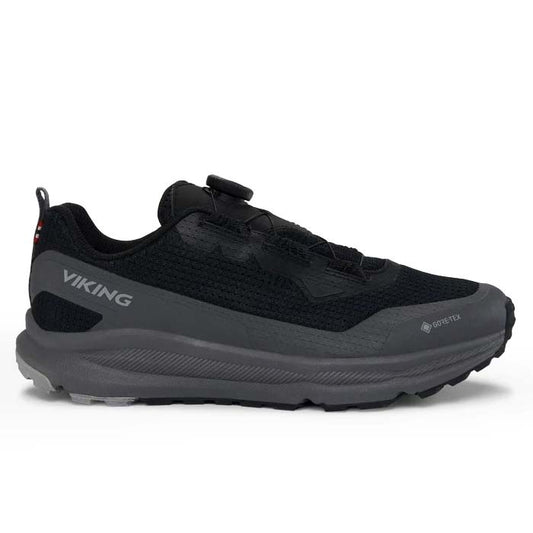 ヴィーキング モーション ロー ゴアテックス ボア VIKING Motion Low GTX BOA BLACK/CHAR メンズ 登山 GORE-TEX 透湿 防水シューズ VF-55650-277