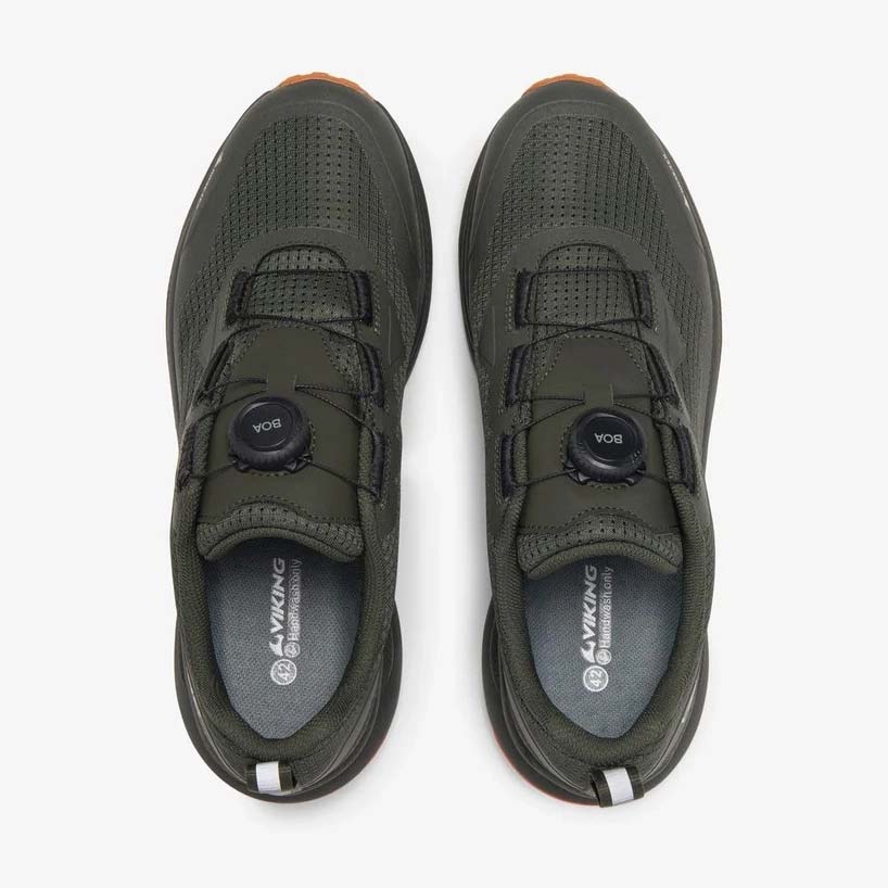 ヴィーキング モーション ロー ゴアテックス ボア VIKING Motion Low GTX BOA PINE/RED メンズ 登山 GORE-TEX 透湿 防水シューズ VF-55650-9210