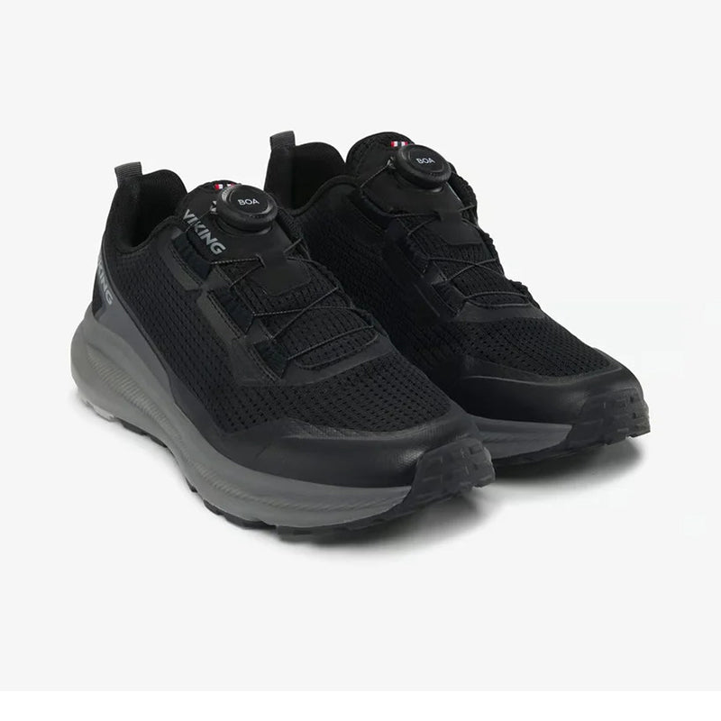 ヴィーキング モーション ロー ボア VIKING Motion Low BOA Black/Charcoal メンズ スニーカー VF-55660