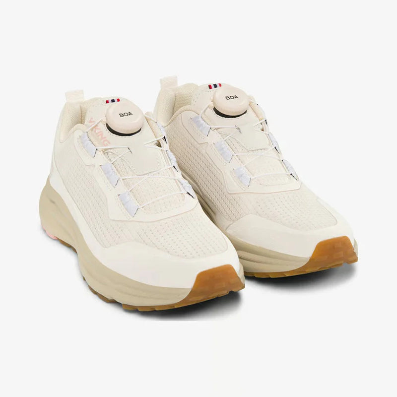 ヴィーキング モーション ロー ボア VIKING Motion Low BOA Cream/Light Pink レディース スニーカー VF-55665