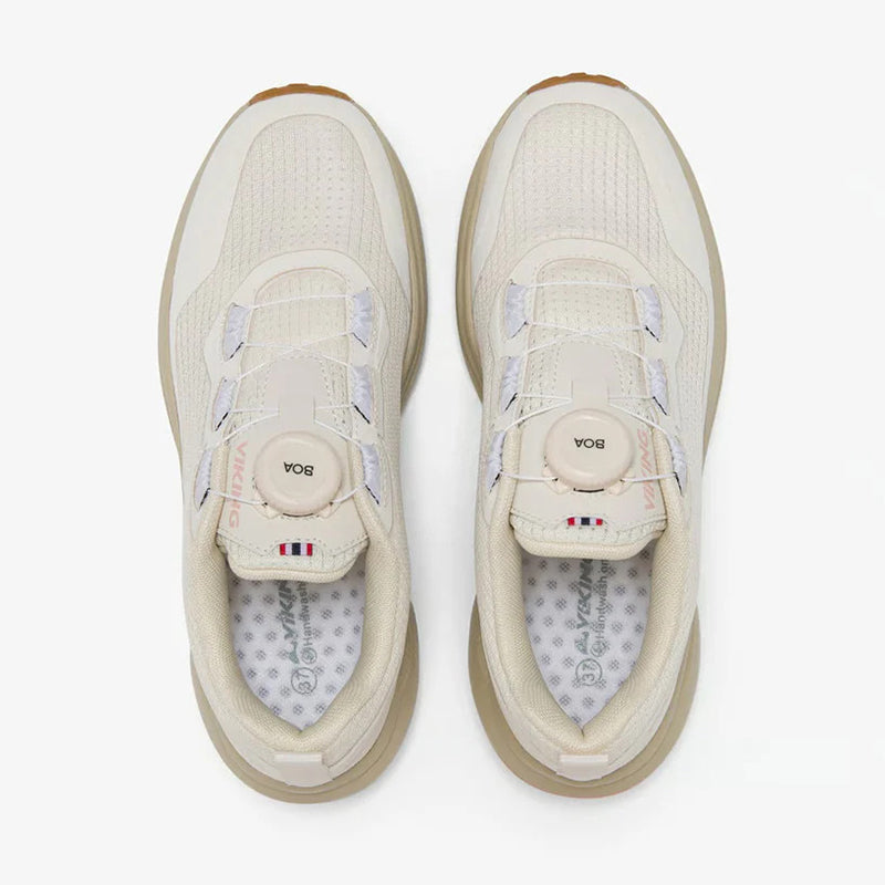 ヴィーキング モーション ロー ボア VIKING Motion Low BOA Cream/Light Pink レディース スニーカー VF-55665