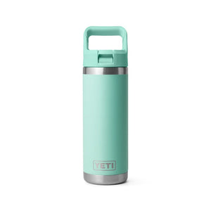 YETI RAMBLER 18 OZ WATER BOTTLE WITH STRAW CAP SEAFOAM 21071504085